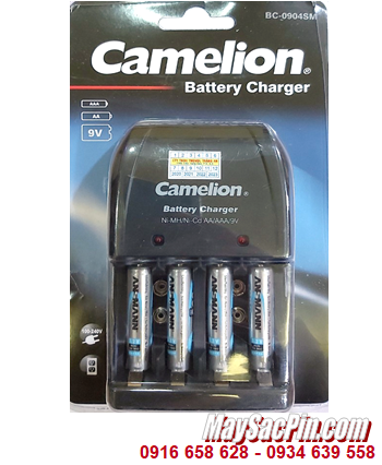 Camelion BC-0904SM; Bộ sạc Camelion BC-0904SM_kèm 4 pin sạc Ansman AAA1100mAh 1.2v